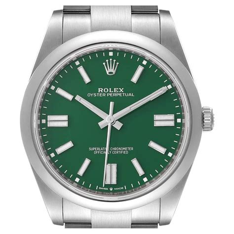 Rolex Oyster Perpetual 41 124300 Oyster Quadrante Verde